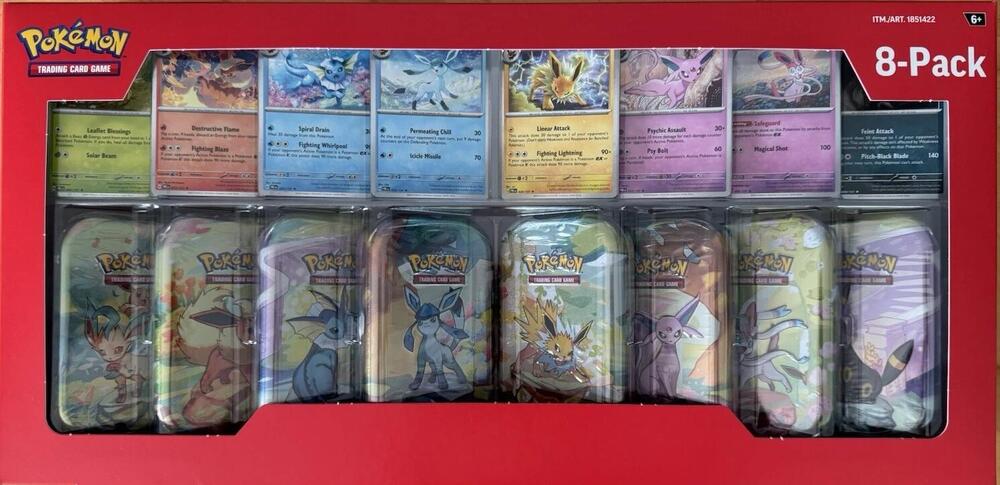 Pokémon Prismatic Evolutions Mini Tin Bundle (Costco exclusive)