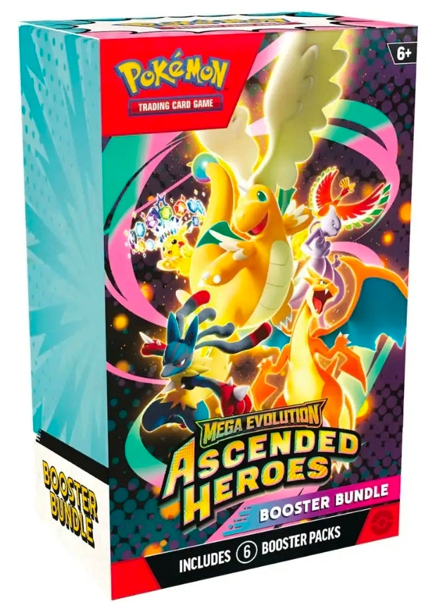 Pokémon Mega Evolution: Ascended Heroes Booster Bundle (6 packs)