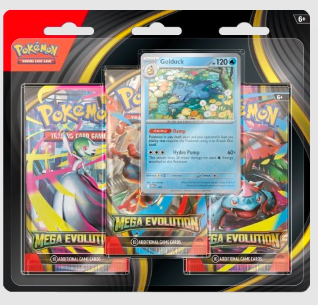 Pokémon Mega Evolution 3-pack Blister - Golduck